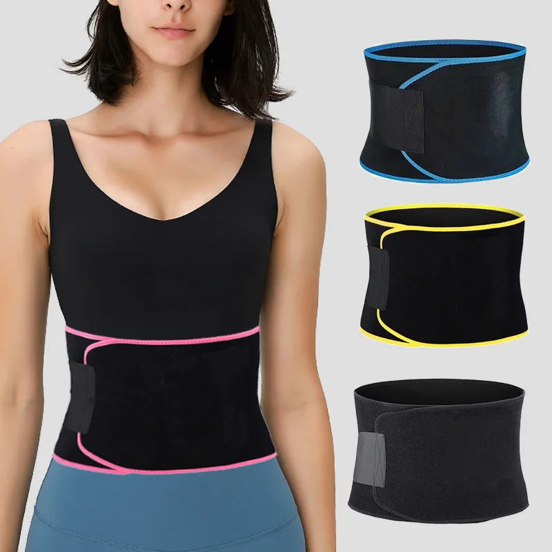 

Women Slimming Belt Fitness Corset Waist Support Adjustable Sweat Waist Trimmer Trainer Body Shaper Gaine Ventre Lumbar Belt