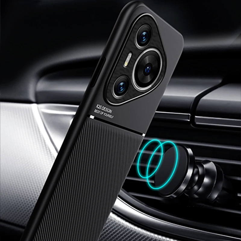 Магнитный чехол для Huawei Pura 70 Pro Кожаный противоударный Ultra + Plus