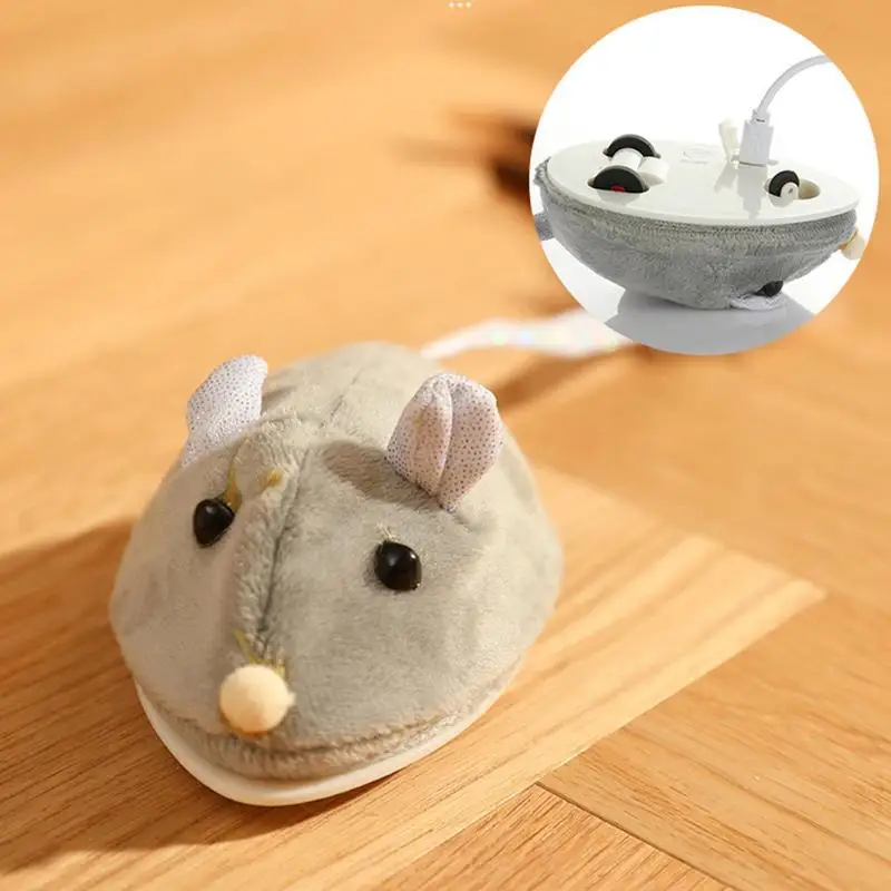 

USB-мышь для кошек и котят, аккумуляторная, с пушистым хвостом
