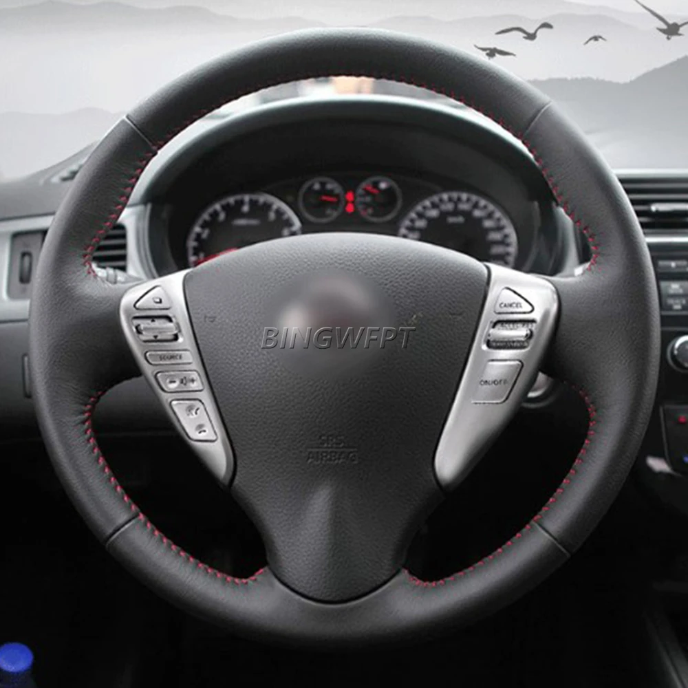 Фото Новые кнопки управления аудиосистемой и круиз-контролем на руле для Nissan Tiida 2011-2015 и Nissan Livina 2013-2015, артикул 25550-3DA6A №5