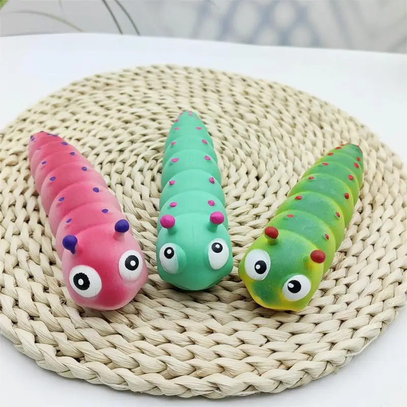 

Caterpillar Squeeze Toy Slug Snails Fidget Toy Puzzle Bionic Vent Artifact Anti Anxiety Sensory Toys For Children Aldult Gift