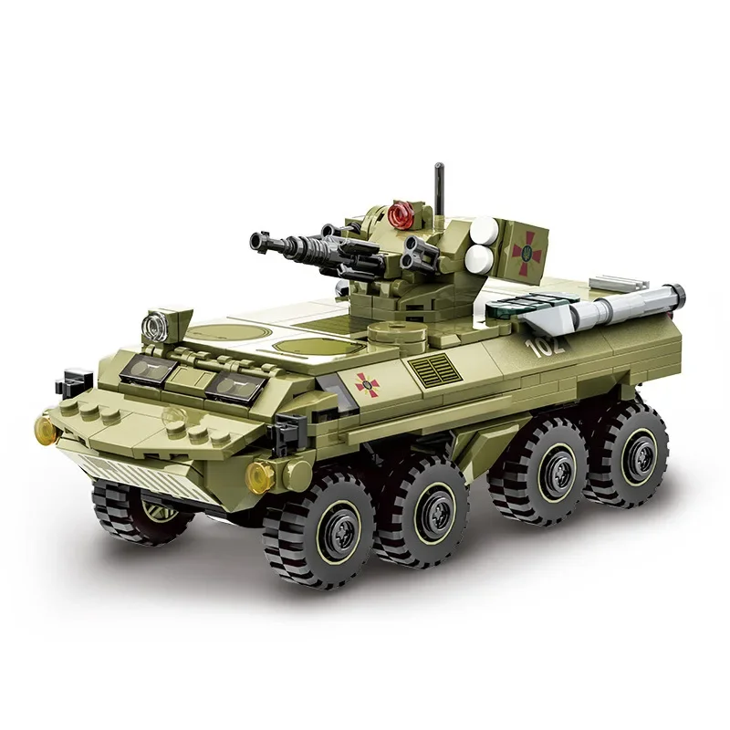 MOC Battlefield Tank BTR-4 Пехотная боевая машина Бронеавтомобиль Противоздушный