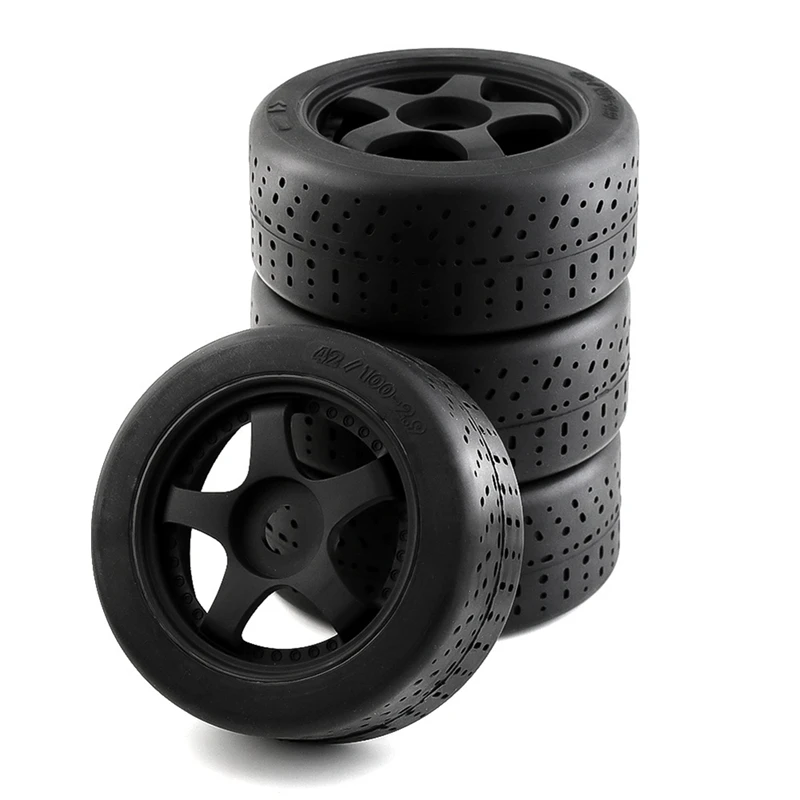 

4 шт. 5-спицевая шина 1/7x42 мм 17 мм шестигранное колесо для Arrma правостороннее виновение безграничные детали для радиоуправляемых автомобилей