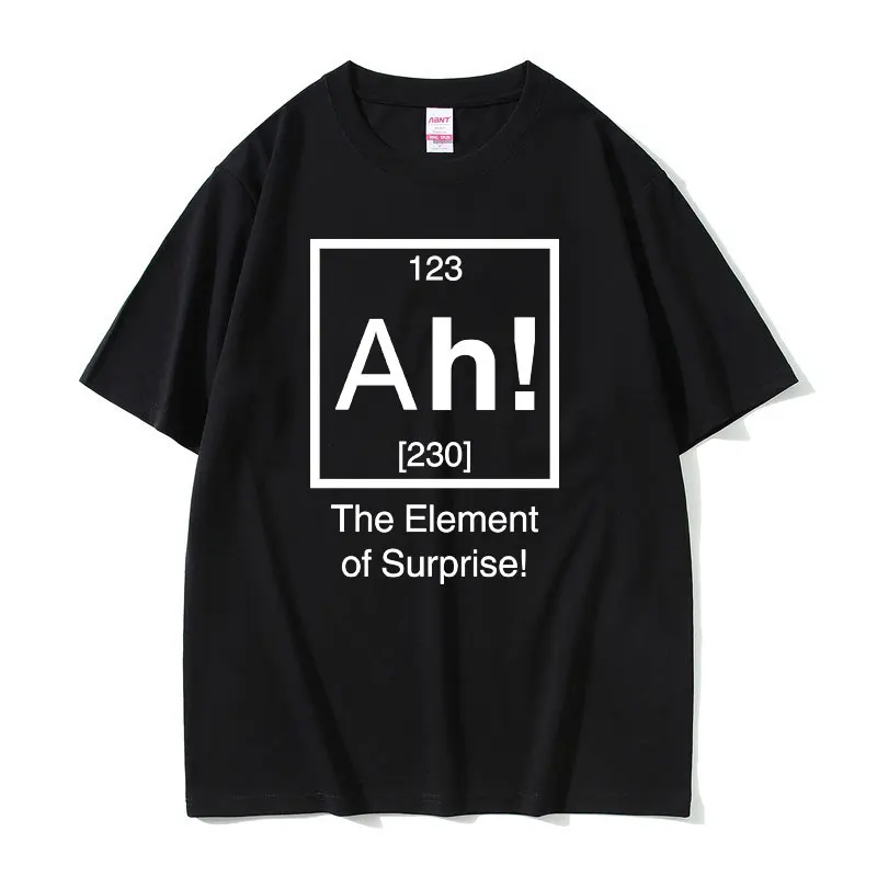 

Funny Ah The Element of Surprise T-shirts Men Women Fashion Casual Loose Tshirt Men's Oversized Harajuku Short Sleeve T Shirts