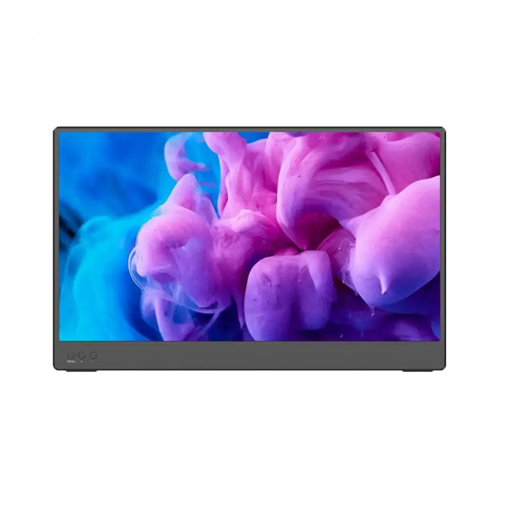 

14-дюймовый портативный монитор IPS панель 1080P, удлинитель с узким боковым экраном, двойные динамики, ноутбук, компьютер, телефон, игровой дисплей