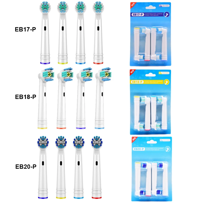 Новинка, 16/20 шт., сменные головки для электрической зубной щетки Oral B, чувствительные головки щетки D25 D30 D32 4739 3709 Новинка, 16/20 шт., сменные головки для электрической зубной щетки Oral B, чувствительные головки щетки D25 D30 D32 4739 3709