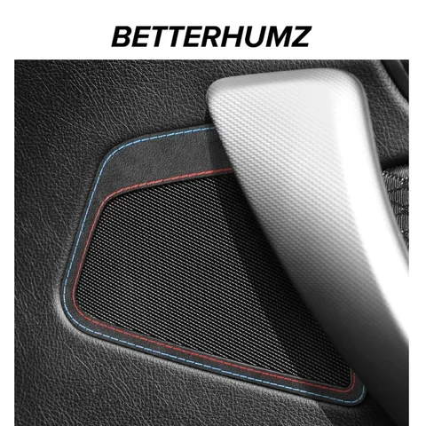 Betterhumz для BMW F20 серии 1, изготовлен из алькантары, салон автомобиля, дверной звуковой сигнал, кольцо, панель динамика, отделка, авто наклейка, аксессуары для тюнинга