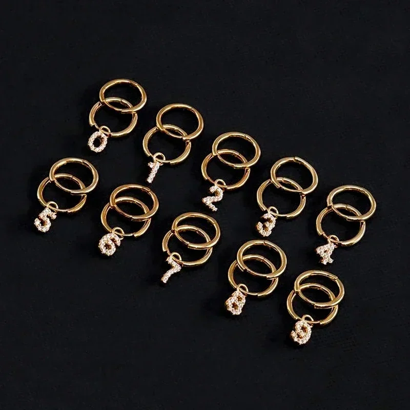 Серьги RP S925 с арабскими цифрами из стерлингового серебра простым модным и