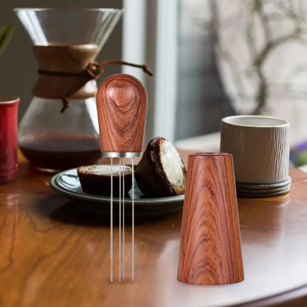 

Coffee Distribution Needle With Handle Food-grade Anti-rust Stainless Steel Practical Heat-resistant Coffee Powder Tamper