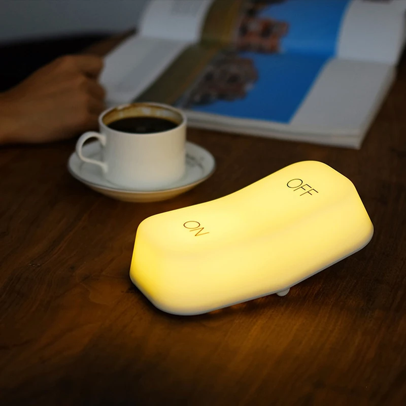 

White/Yellow Light Gravity Sensor Light for Children Kids Bedroom Durable Bedside Night Light Energy Saving LED Sensor Lamp