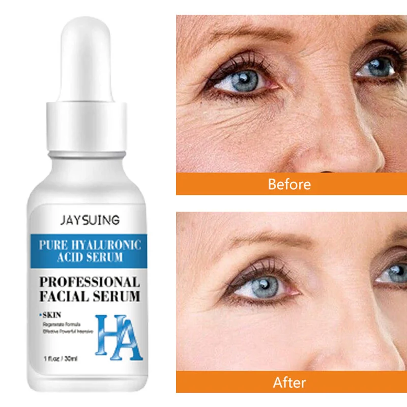 

Hyaluronic Acid Wrinkle Remover Face Serum Anti Aging Whitening Moisturizing Fade Fine Lines Dark Spots Brighten Korean Cosmetic