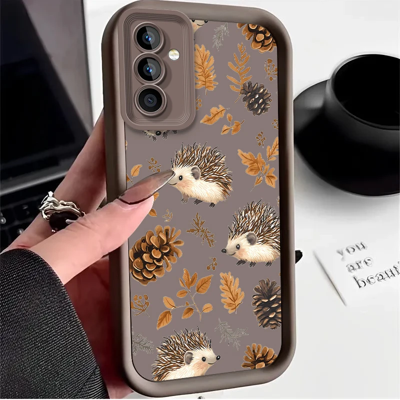 Фото Чехол «Ежик» для Samsung Galaxy A53 A50 A50S A36 5G A35 A34 A33 A32 A30 A26 A24 A23 A22 A20 A16 A15 A14 A13 A12 4G A06 Cover №4