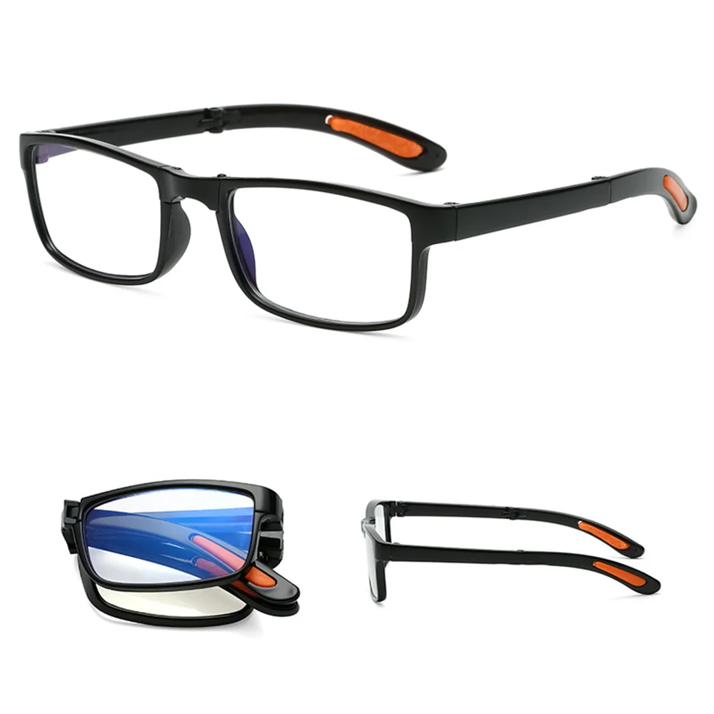 

Folding Reading Glasses Diopter +1.0 to +4.0 Anti-blue Light Presbyopia Eyeglasses with Portable Case Men Women TR90 Eyewear