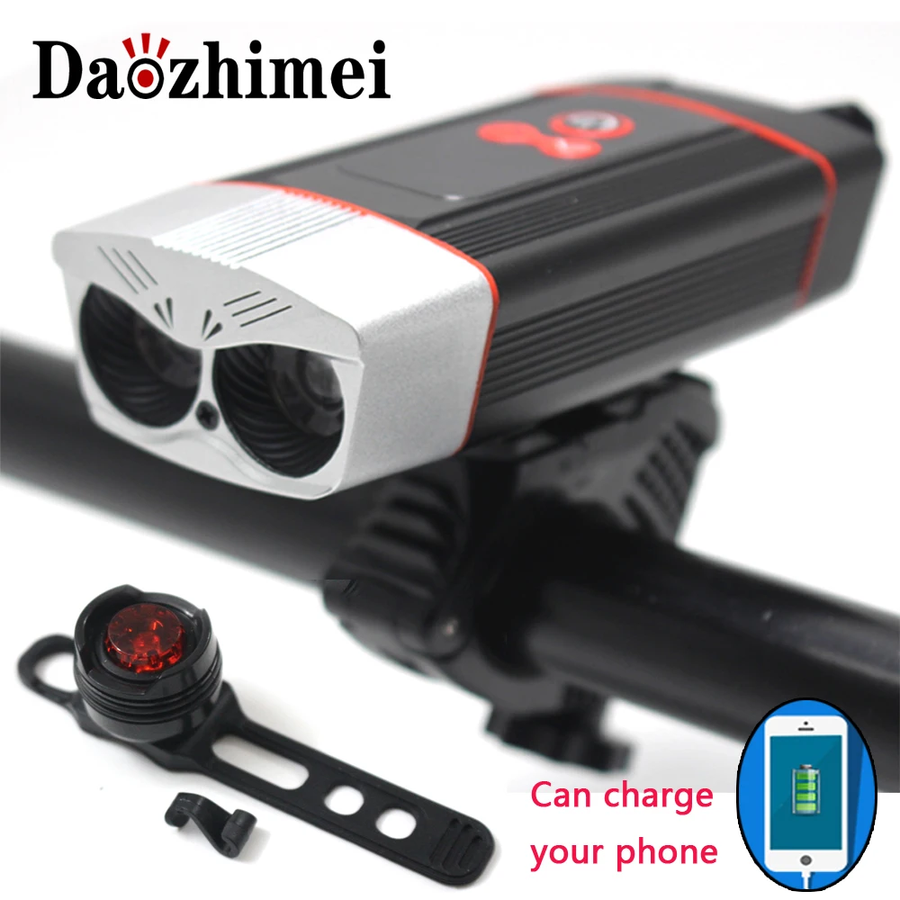 

2000LM Waterproof Bicycle Lights USB Rechargeable T6 LED Lighting headlight Mountain Bike Outdoor Front Headlight flashlight