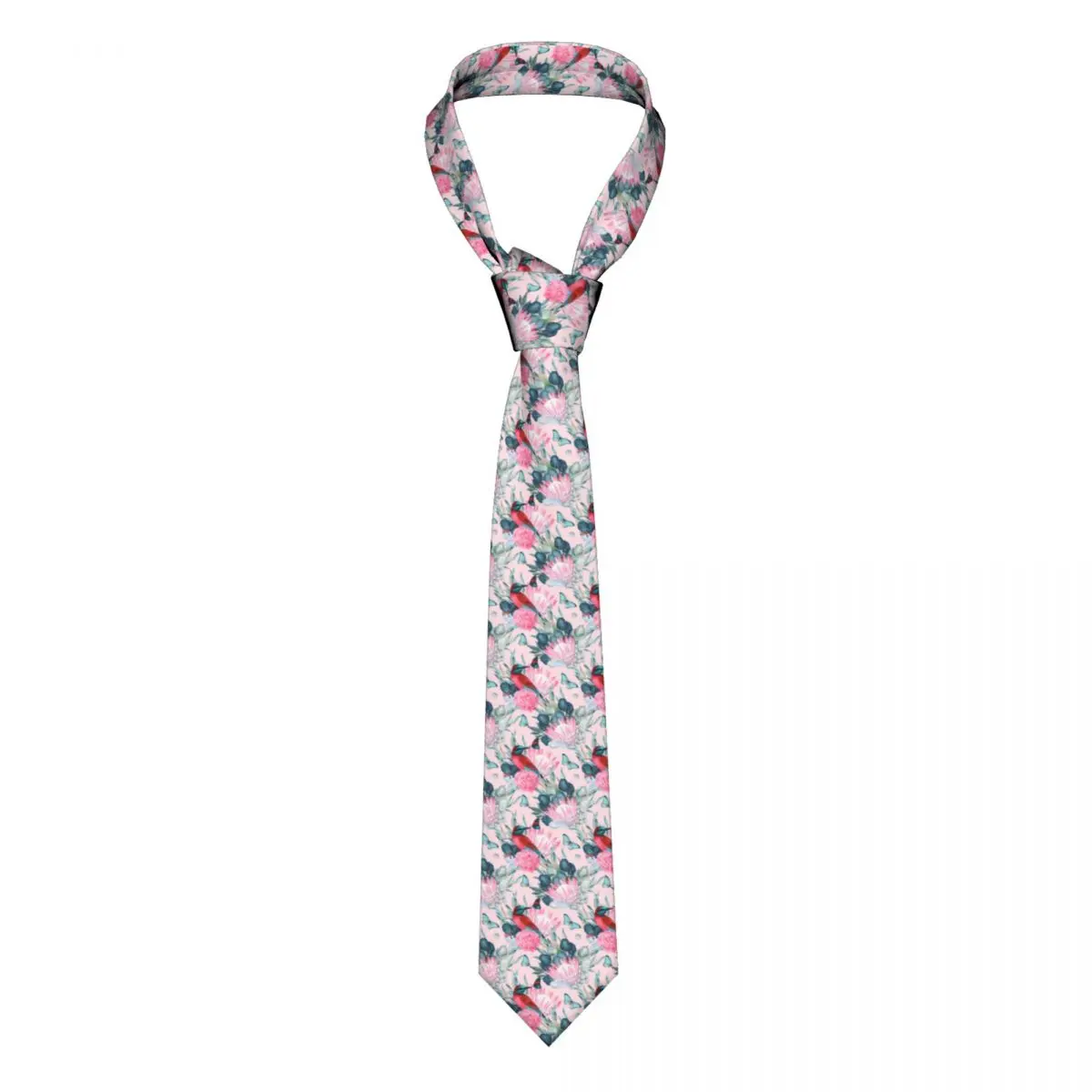 

Tie For Men Formal Skinny Neckties Classic Men's Birds And Protea Wedding Tie Gentleman Narrow