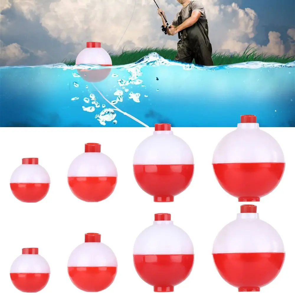 

Round Plastic Fishing Float Long Throw Fishing Bobber Sea Fishing Buoy 1/125/15/175 Inch Fishing Tackle Accessories