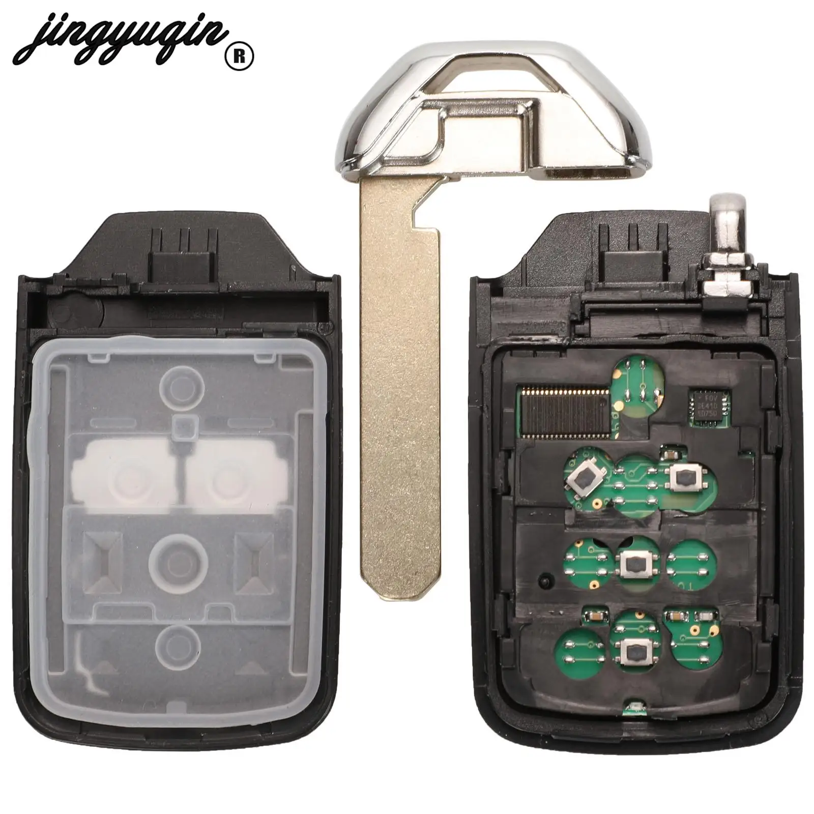 Jingyuqin Автомобильный Дистанционный Ключ 433 МГц ID47 PCF7938 Совместим С Honda City Civic CRV EX-L Jazz