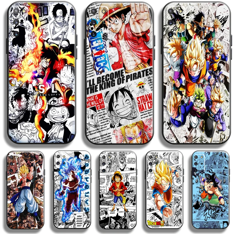 

Naruto One Piece Dragon Ball For Samsung Galaxy S21 S20 FE Ultra S21 S20 Plus 5G Phone Case Liquid Silicon Silicone Cover TPU