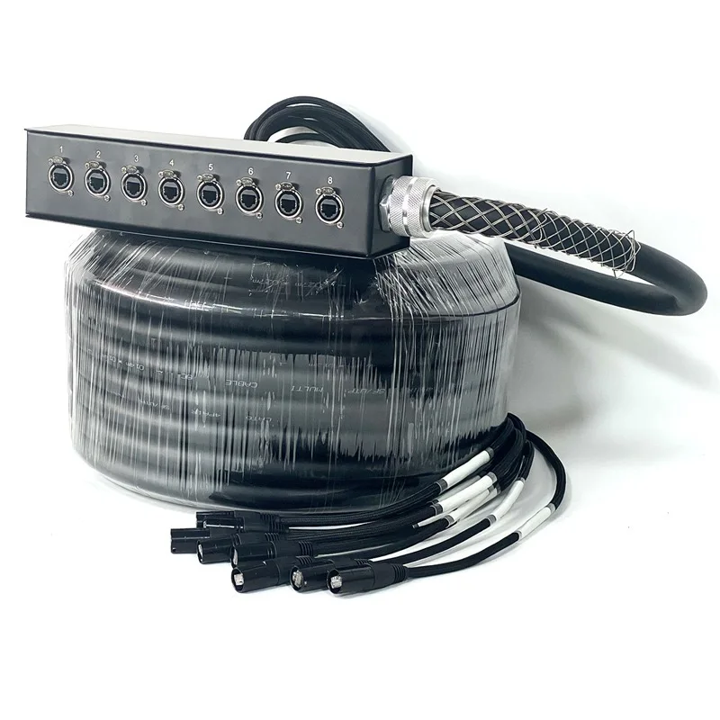 40 м 8 многоканальный змеиный кабель CAT6 для AV-почтий SF/UTP двойной экран