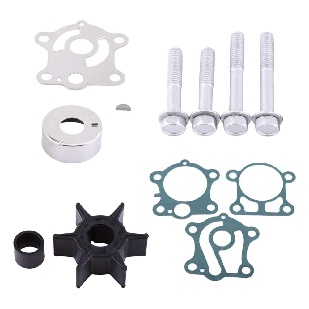 

6H4-W0078 Water Pump Impeller Repair Kit Fit for Yamaha Impeller Outboards 2 Stroke 30Hp 40Hp 50Hp