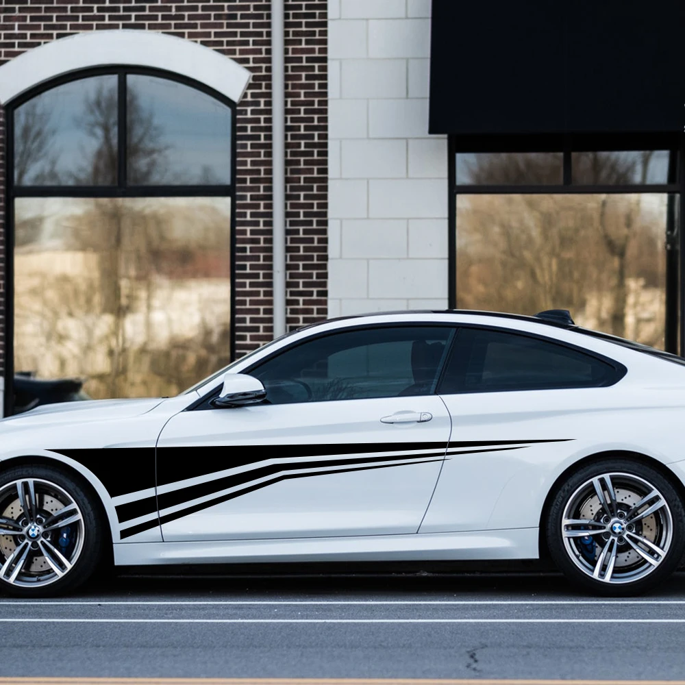 

2pcs Car sticker Auto Vinyl Decal Long Side Stripe DIY Car Styling Sticker Cars Tuning Accessories Stylish Auto Cars Decor Decal