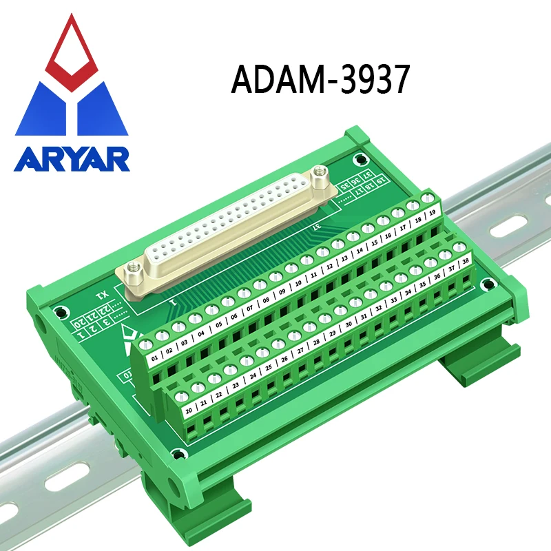 Модуль интерфейса крепления на DIN-рейку DB37 D-Sub плата разрыва ADAM-3937 - купить по