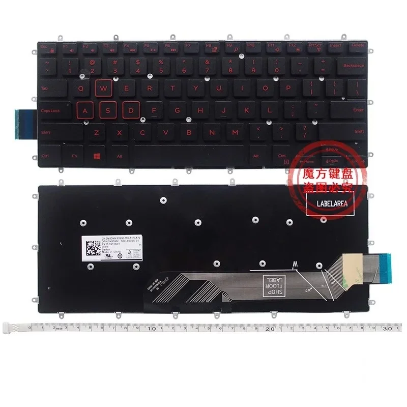 Новая английская клавиатура для DELL 15-7560 14-7000 1745 R1545B 7466 7467