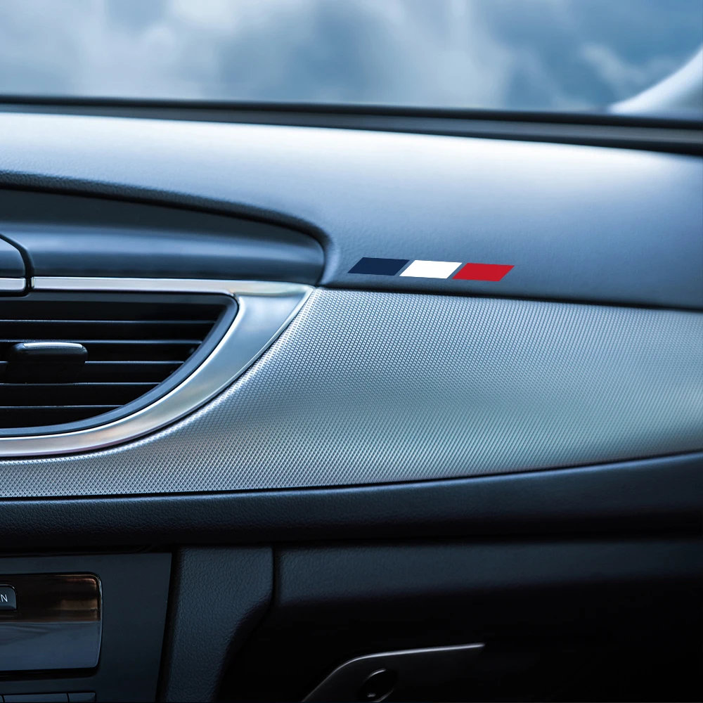 Креативная простая наклейка с французским флагом авто центральная консоль