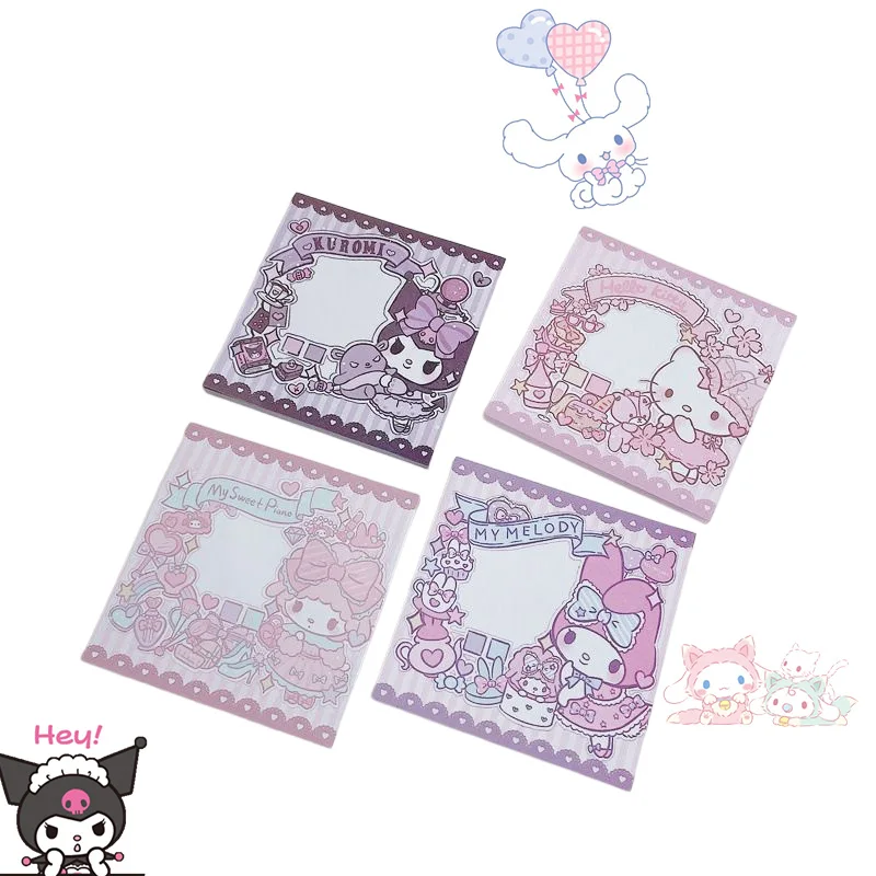 

Kuromi My Melody Kawaii Sanrio аниме Hello Kitty Милая мультяшная наклейка в виде сердца для девочек