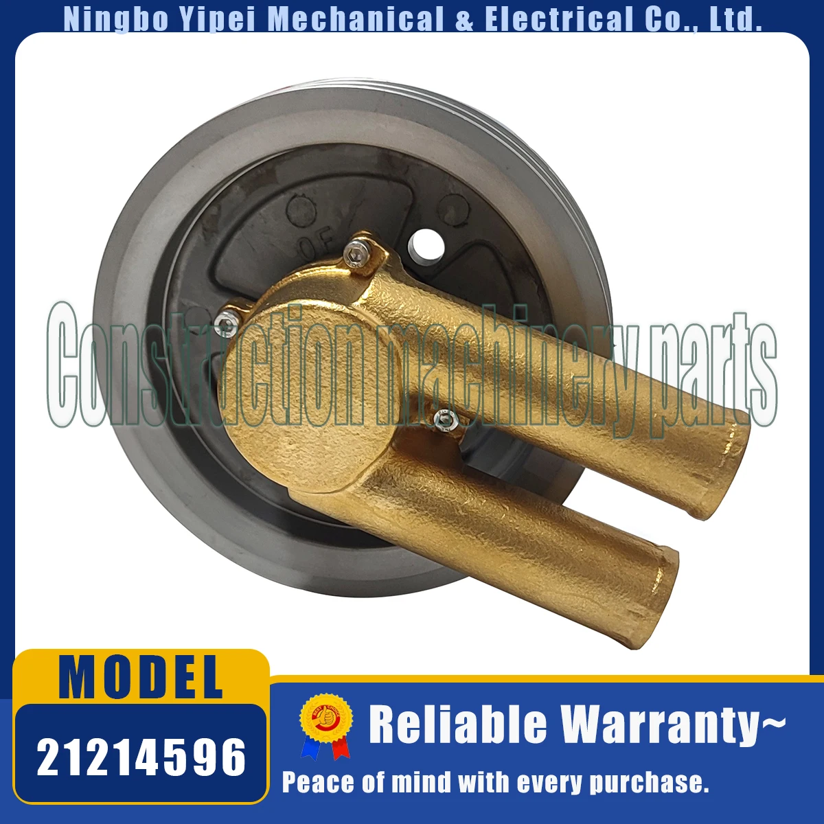 21214596 Ременный шкив водяного насоса с двойным V-образным вырезом для двигателей