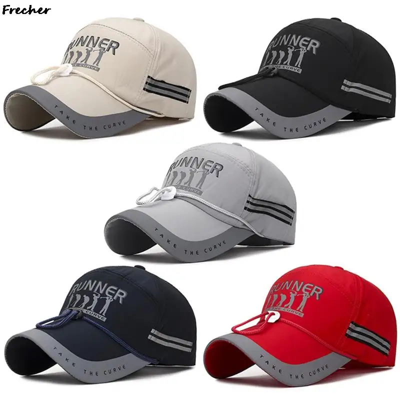

Breathable Cotton Sports Caps Adjustable Belts Tennis Golf Cap Fashion Headwear Sunscreen Sun Hats Outdoor Fishing Snapback Hat
