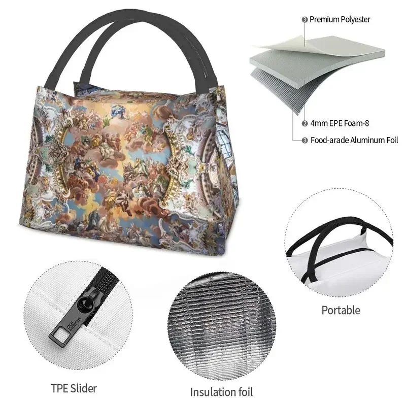 Переносной Ланч-бокс полосатие Мэри герметичный термо-охладитель с изоляцией