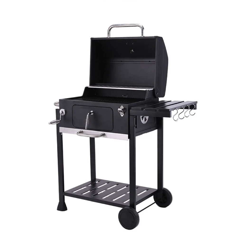 

Прямая продажа с завода, портативная боковая стойка с крючками для уличного гриля