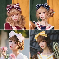 lolita headdress kc original headband japanese cute princess bow double lace anime accessories kawaii wig gothic fox anime new