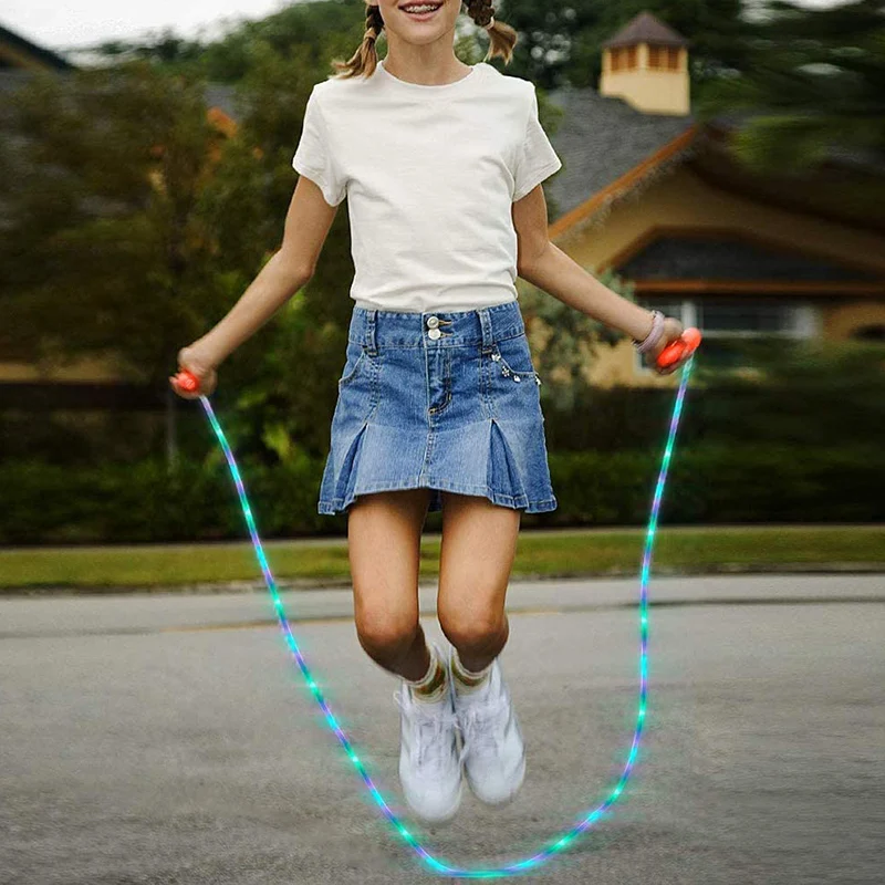 

Children Skipping Rope Practice Jumping Game Fitness Home Gym Electronic Luminous Skipping Rope Children Students
