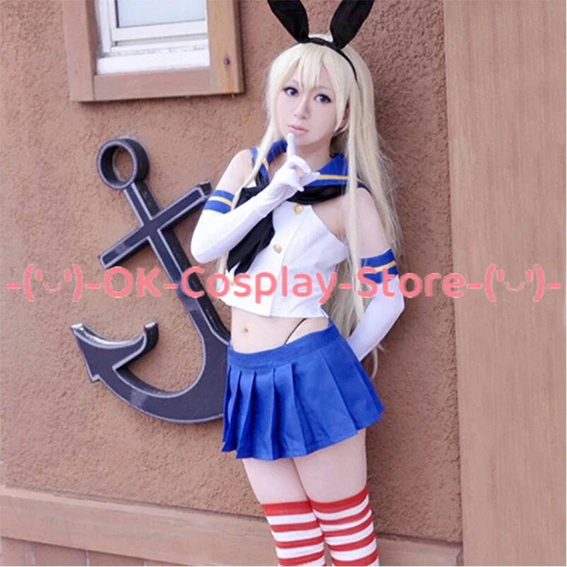 Аниме Kantai Collection Shimakaze косплей костюмы для женщин Хэллоуин сексуальный костюм