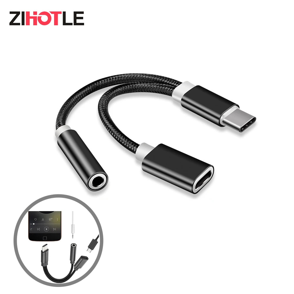 

Type-C To 3.5mm Earphone Cable Adapters Usb 3.1 Type C USB-C Male To 3.5 AUX Audio Female Jack For Xiaomi Iphone Accessories