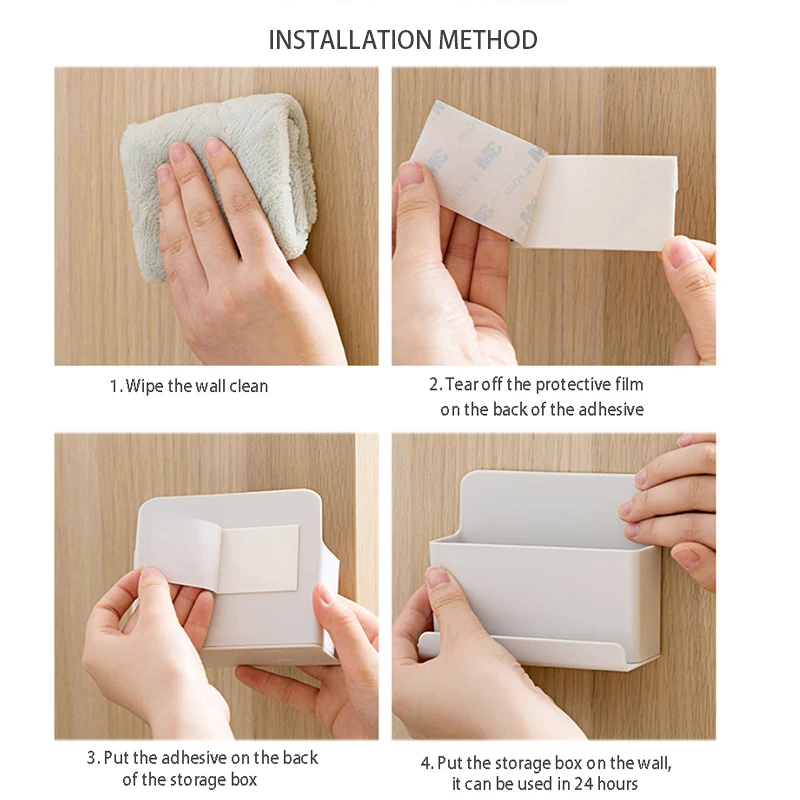 remote control storage box mobile phone storage rack wall mounted organizer remote control air conditioner stand holder rack free global shipping