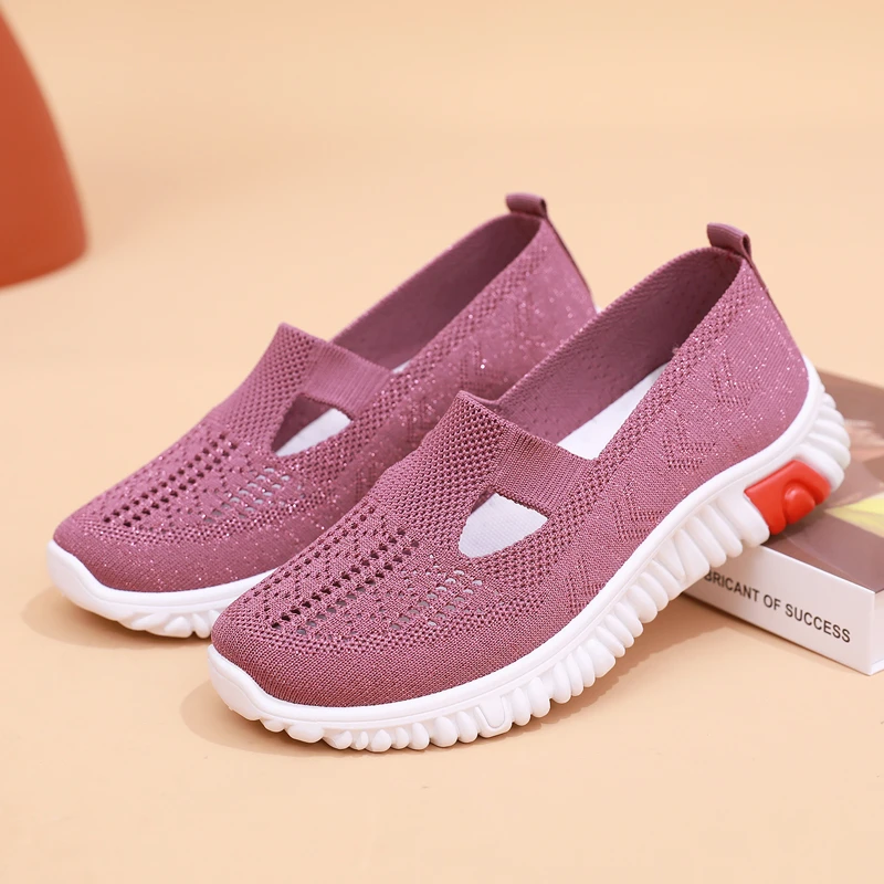 

Women's Vulcanize Shoes Cloth Shoes Women Summer Walking Shoes Soft Comfortable Mother Shoes Light and Comfortable Elderly Shoe