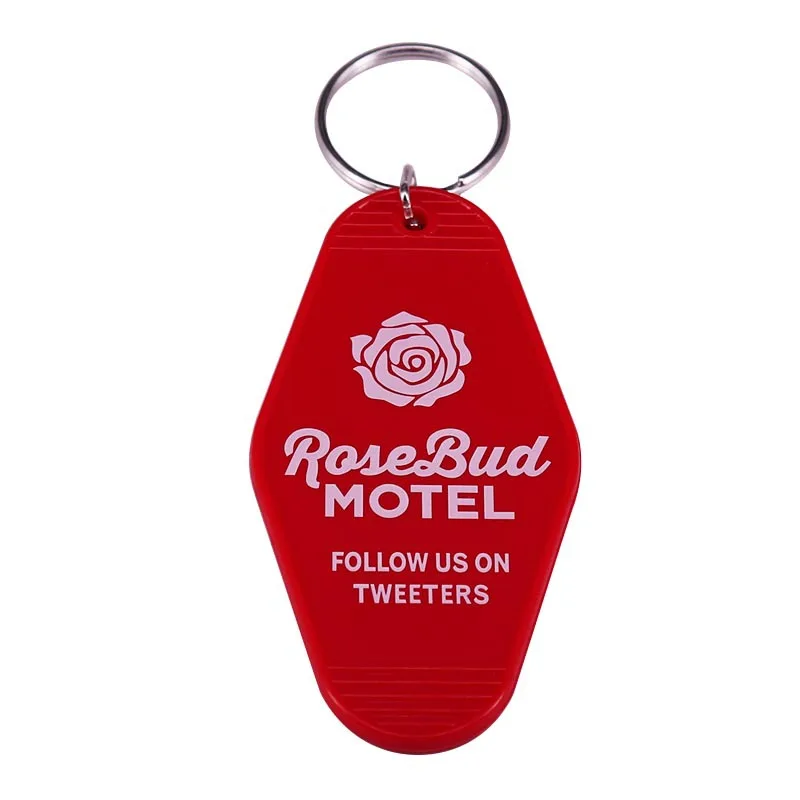 Брелок для ключей ROSEBUD MOTEL FOLLOW US ON TWEETERS бирка брелок цепочка ТВ-шоу офиса фанатов
