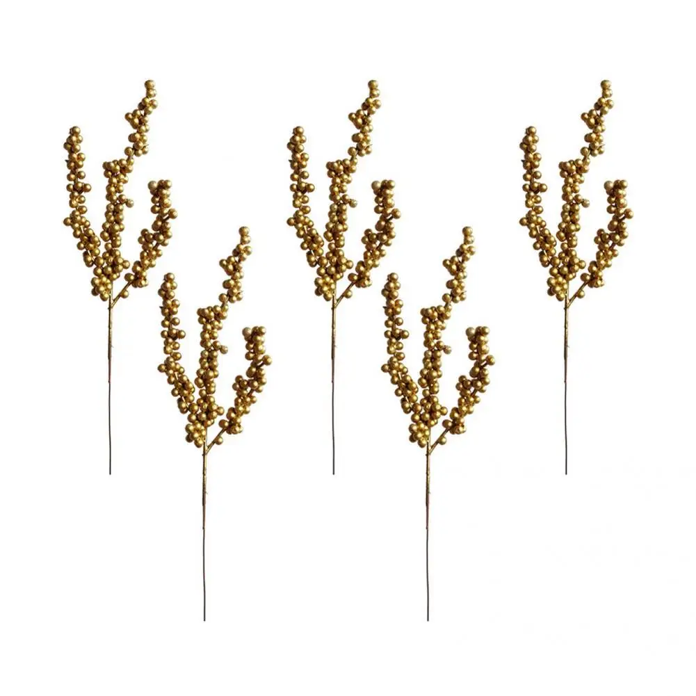

Art Berry Decor Exquisite Solid Color Realistic Adorable Simulation Berry Artificial Berry Berry Handicraft 5Pcs/Set