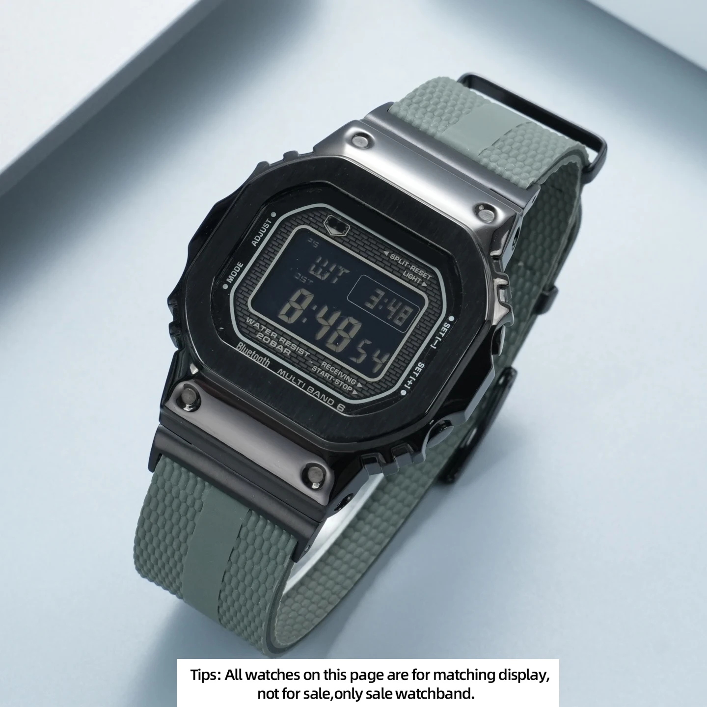 Мягкий силиконовый ремешок для часов Casio GMW-BZ5000 GMW-B5000 GM-B2100, модифицированный спортивный ремешок для часов, сменный ремешок для активного отдыха, мужской. (art.: 3920db6f7b47a) - 3920db6f7b47a