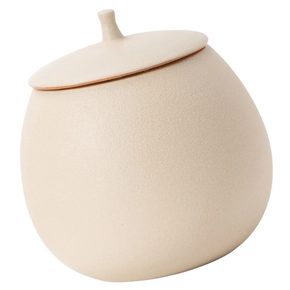 

Ceramic Pot Small Candy Canister Storage Household Tea Container Containers Food Decorative Jars Lids Sugar