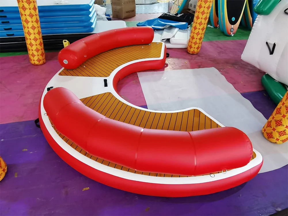 Плавающая платформа Островная водная надувная док-станция Поплавки