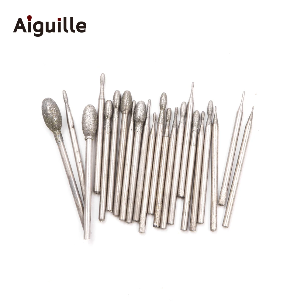 

20 шт. хвостовик 2,35 мм Тип G 120 # алмазный шлифовальный станок 1-6 мм зубцы шлифовальные сверла Алмазный точечный шлифовальный станок/dremel