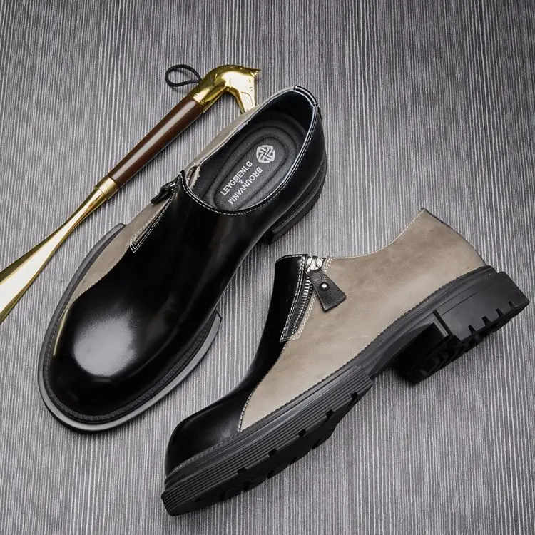 

2022 Loafers Men Handmade Leather Shoes Casual Driving Flats Slip on Shoes Feather Pattern Moccasins Mens Loafers Big Size
