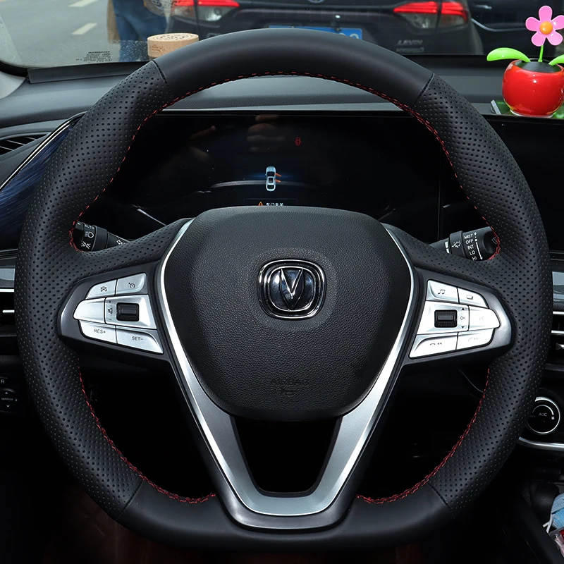 

DIY Ручная строчка замша кожа искусственная кожа для Changan Eado E-star CS интерьер авто аксессуары