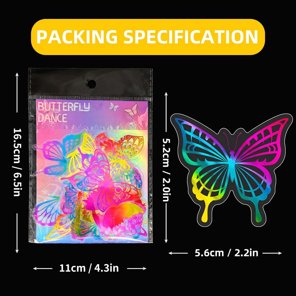 Рисунок 6 - 10/50/100Pcs красочный лазер бабочки