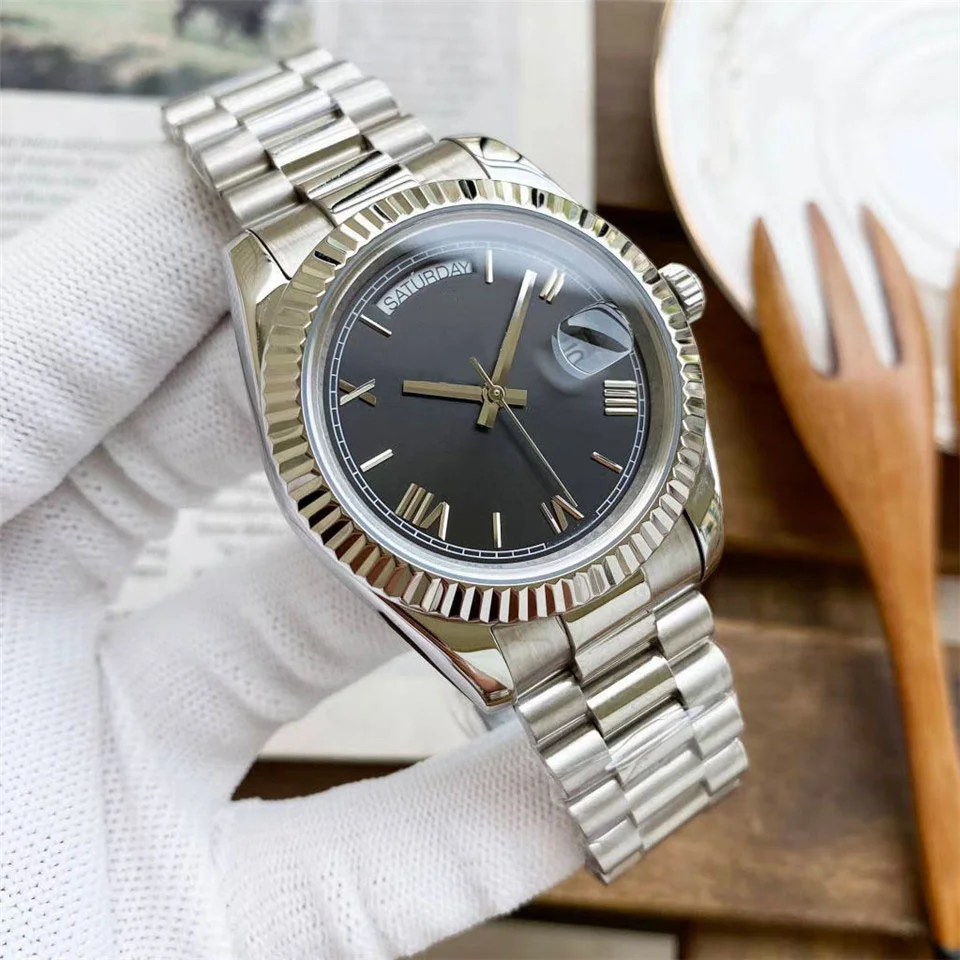 

Calendar Luxury Original AAA Men's Mechanical Watch Stainless Steel High Quality Waterproof Date Dial Sapphire 904L