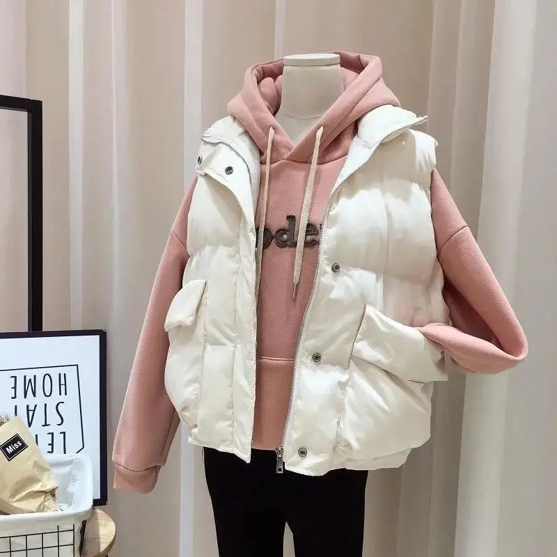 

2023 Korean New Versatile Vest Women Autumn and Winter Sleeveless Plush Coat Vest for Women